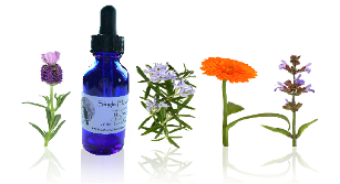 wildflowers, dropper bottle