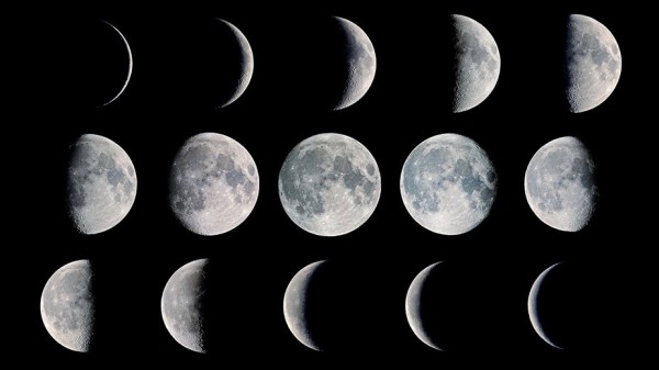 phases of the moon through the month